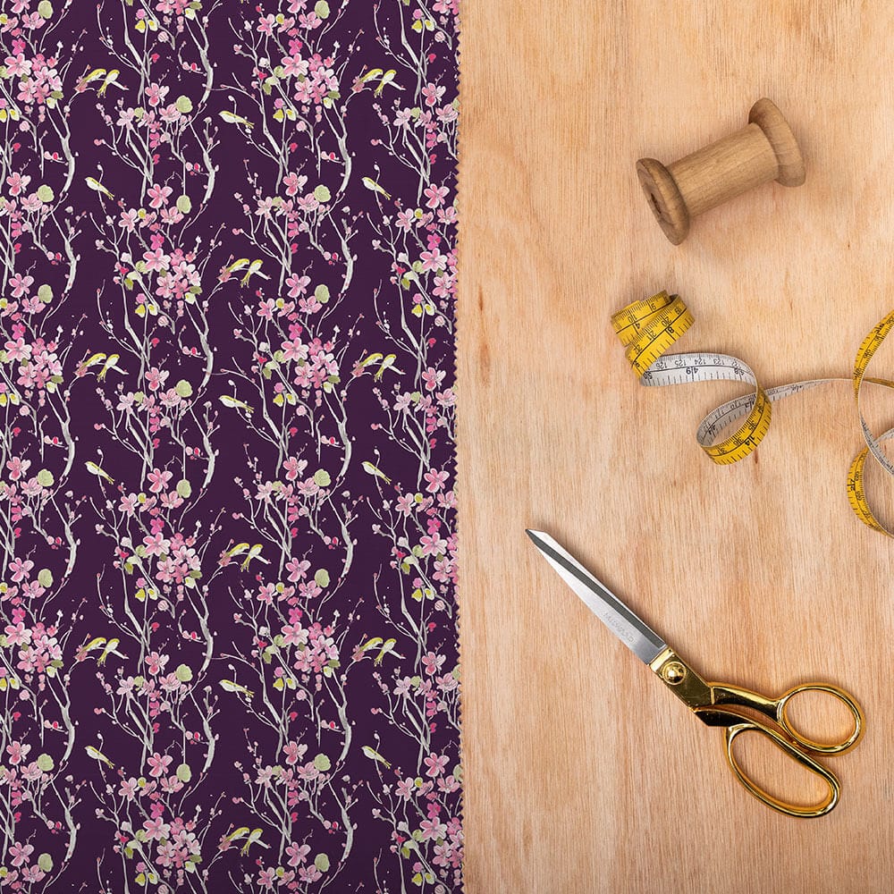Armathwaite Blossom Plum Lomond Pima Lawn Cotton - Dress Fabric