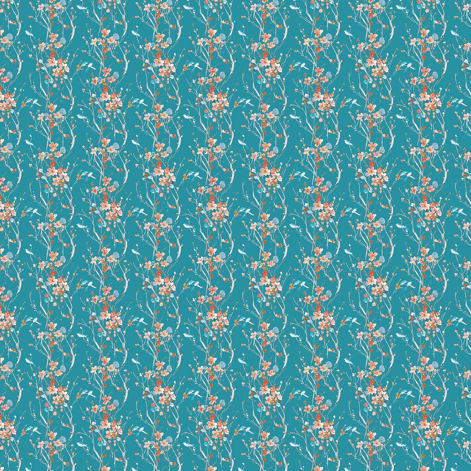Armathwaite Peach Kingfisher Lomond Pima Lawn Cotton - Dress Fabric