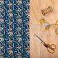 Armathwaite Peach Navy Lomond Pima Lawn Cotton - Dress Fabric