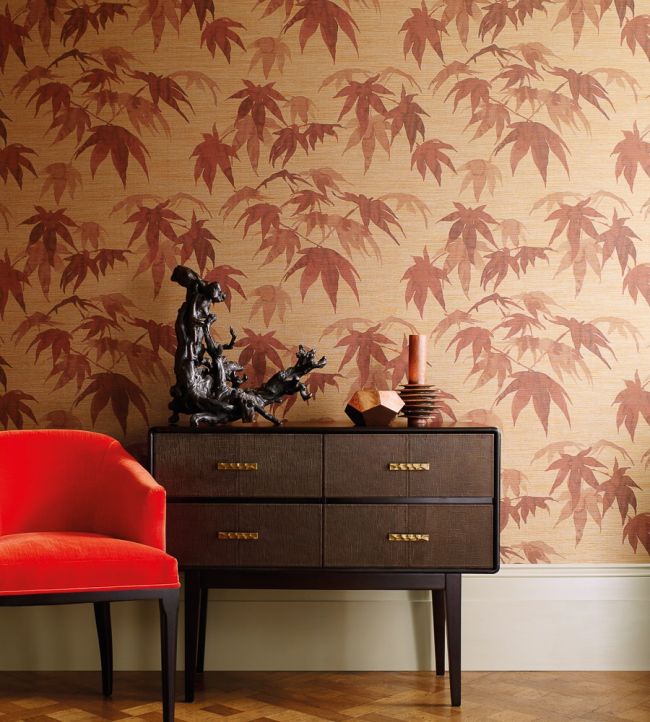 Acer Wallpaper - Red Wood - ZAKA312496 - Zoffany