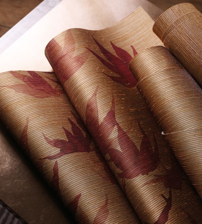 Acer Wallpaper - Red Wood - ZAKA312496 - Zoffany