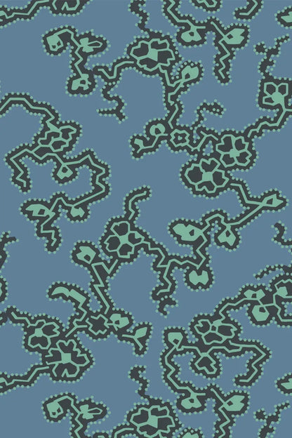 Adelaide Wallpaper - Chinese Blue - 6304