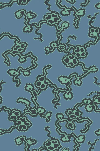 Adelaide Wallpaper - Chinese Blue - 6304 - Farrow & Ball