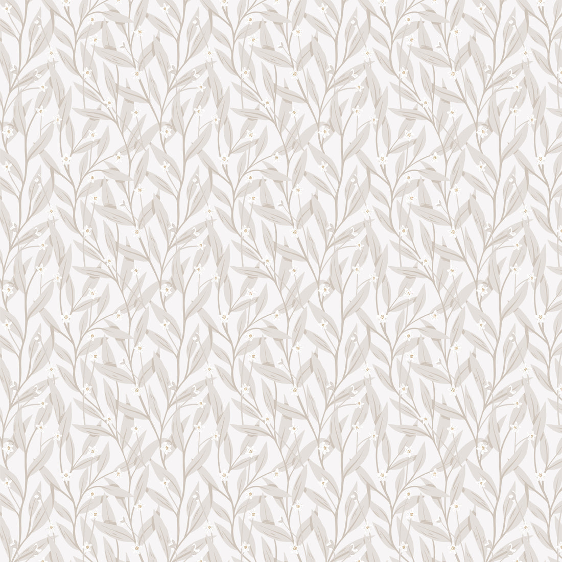 Anemone Wallpaper - White - Summer Gray
