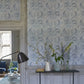 Angelique Damask Wallpaper - Steel - PDG1036/02 - Designers Guild