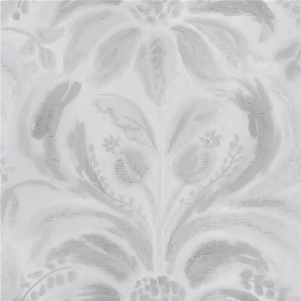 Angelique Damask Wallpaper - Steel - PDG1036/02 - Designers Guild