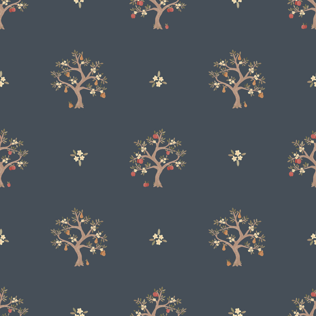 Annika Wallpaper - Night Sky - Summer Gray
