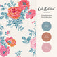 Archive Rose Wallpaper - Blue & Pink - 125495 - Cath Kidston