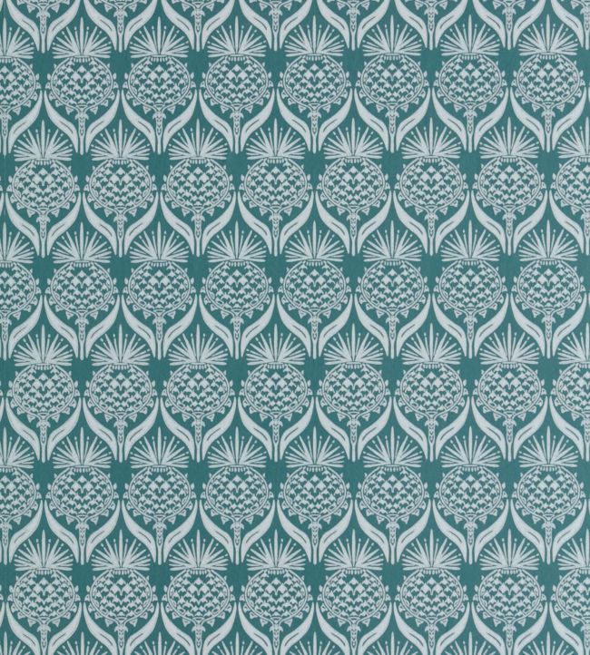 Artichoke Thistle Wallpaper - Teal - BG1900201 - Barneby Gates