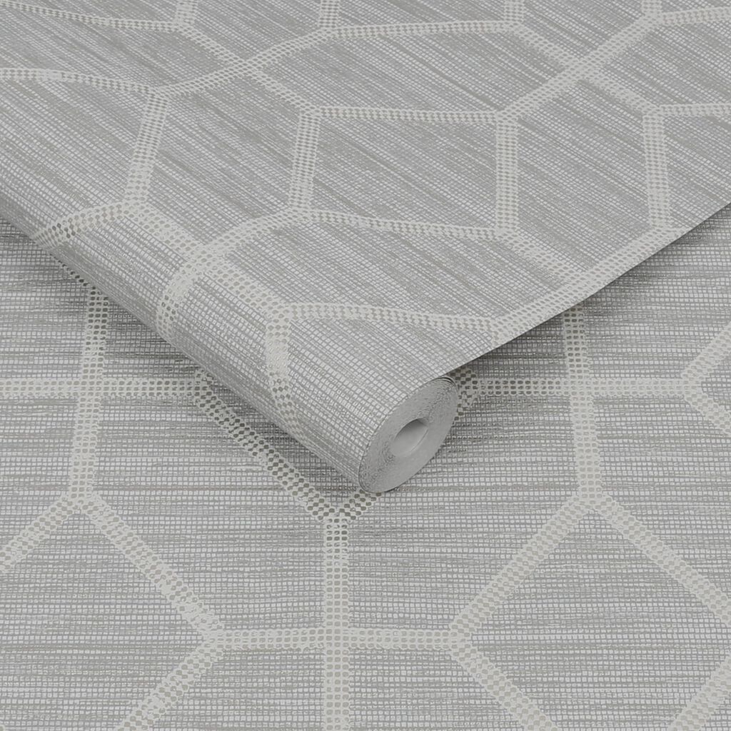 Asscher Geo Wallpaper - Beige - Boutique Luxury