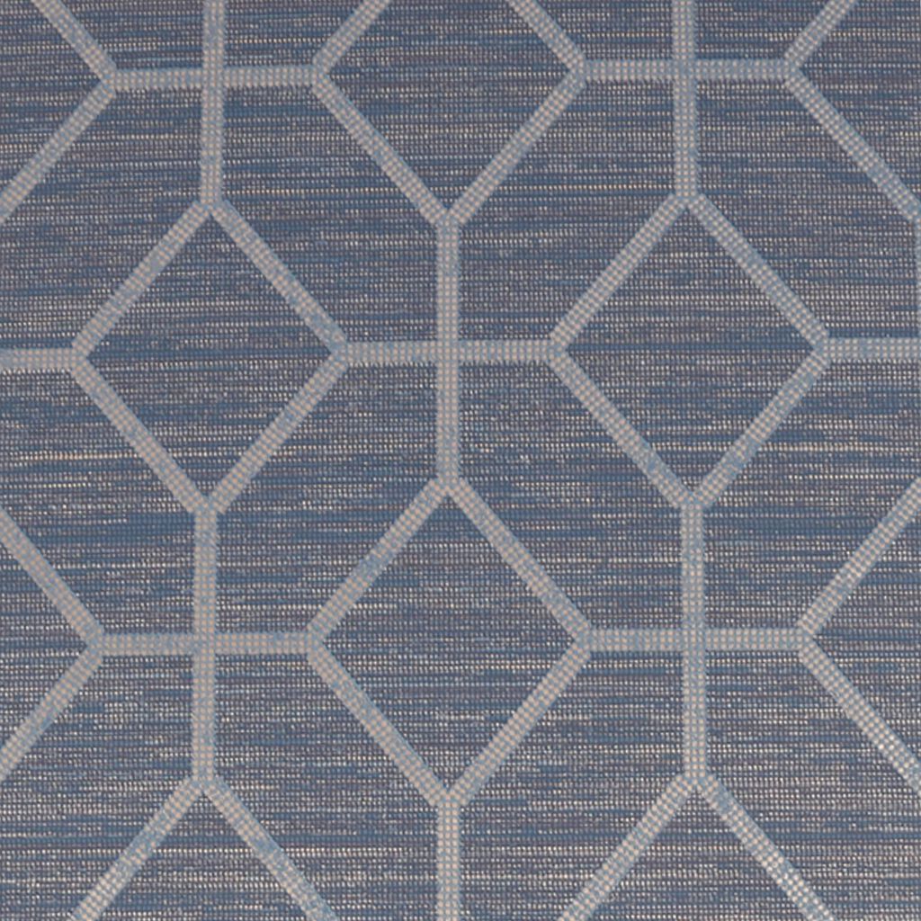 Asscher Geo Wallpaper - Sapphire - Boutique Luxury