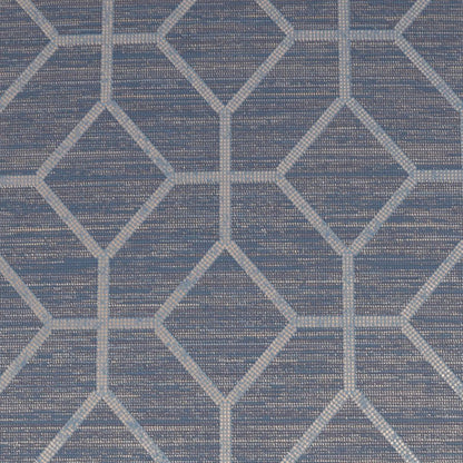 Asscher Geo Wallpaper - Sapphire - Boutique Luxury