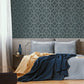 Asscher Geo Wallpaper - Teal - Boutique Luxury