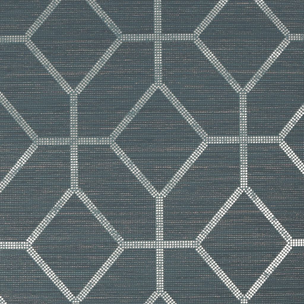 Asscher Geo Wallpaper - Teal - Boutique Luxury