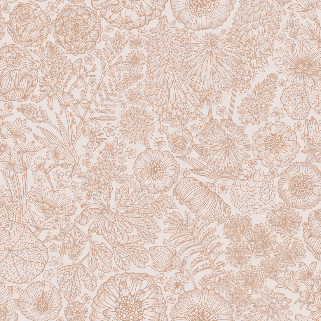 August Wallpaper - Mocha - Summer Gray
