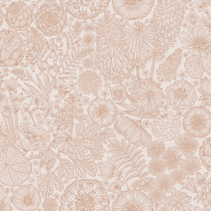 August Wallpaper - Mocha - Summer Gray
