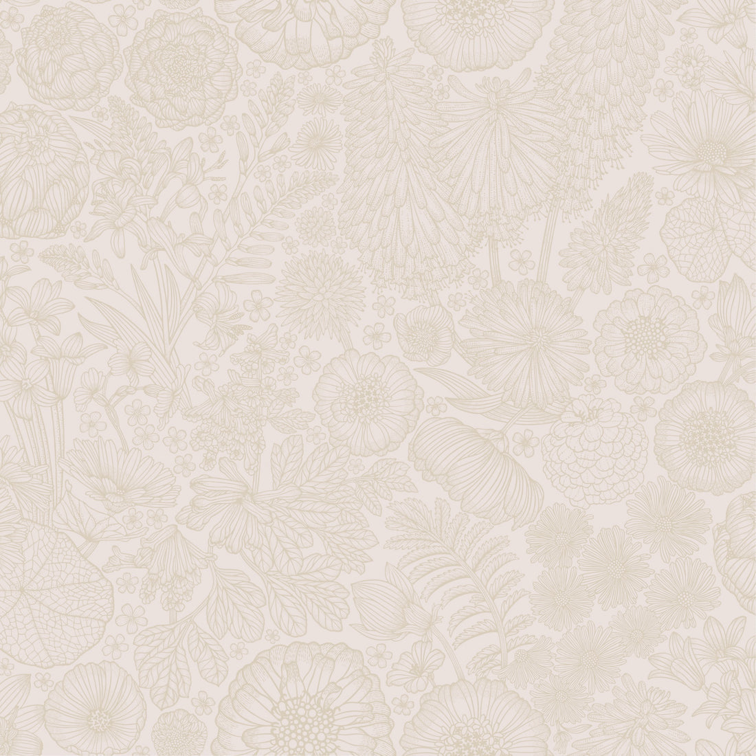 August Wallpaper - Sand - Summer Gray
