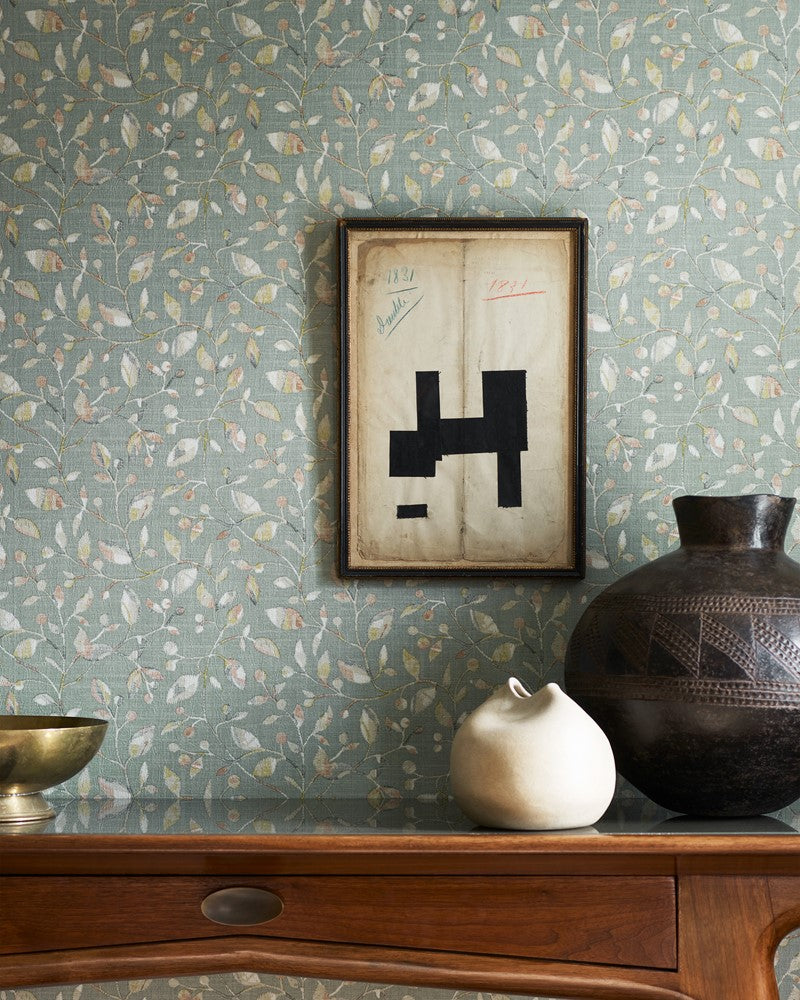 Azzura Wallpaper - Steel - J8015-01 - Jane Churchill