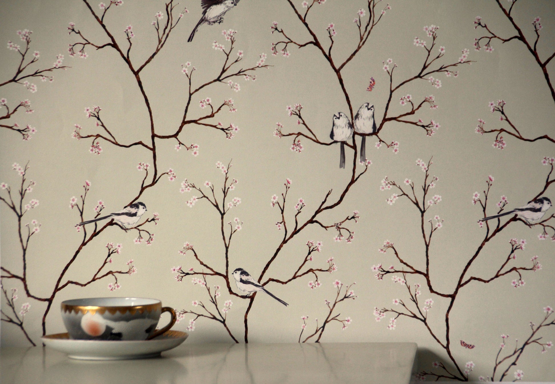 Blossom Wallpaper - Beige - Petronella Hall