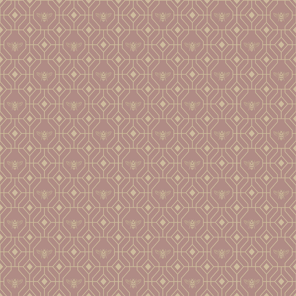 Bee Deco Gold Foil Wallpaper