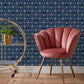 Bee Deco Gold Foil Wallpaper