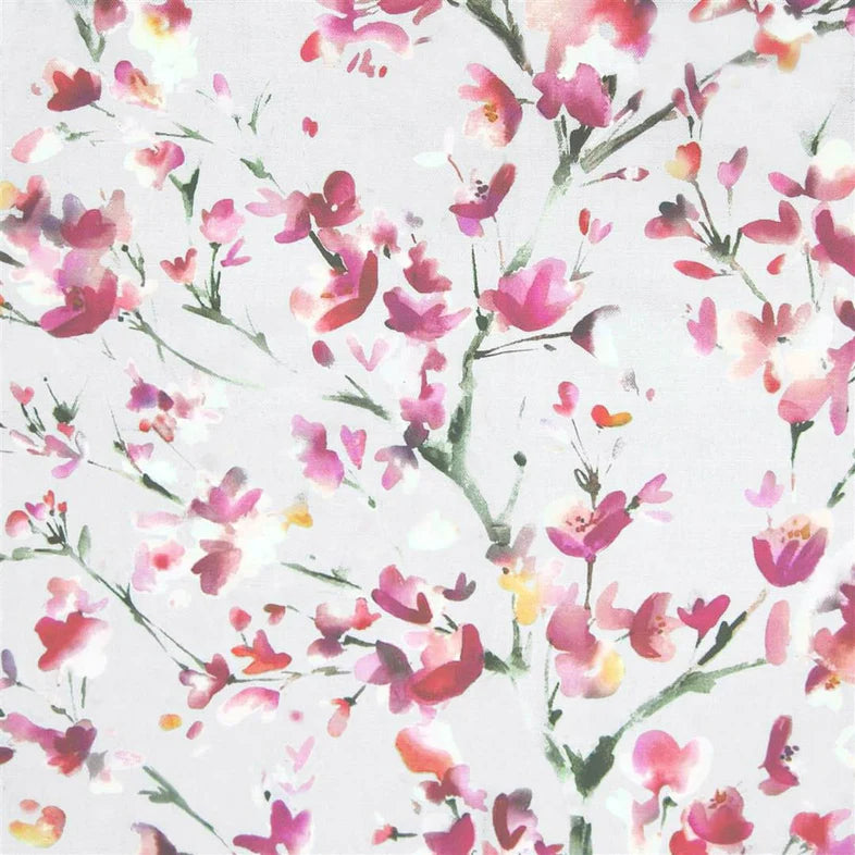 Belsay Peony Dove Fabric