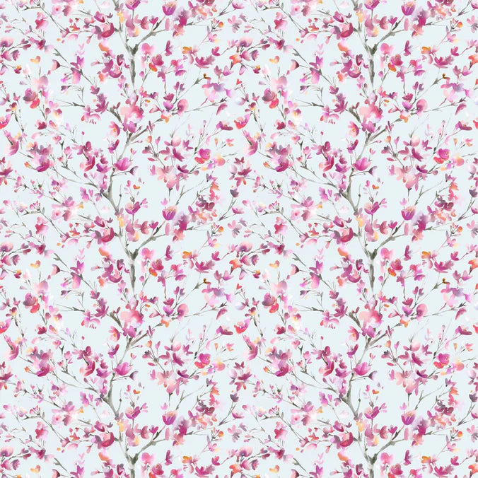 Belsay Peony Dove Fabric