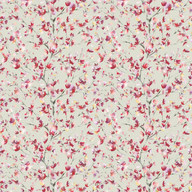 Belsay Raspberry Sand Fabric
