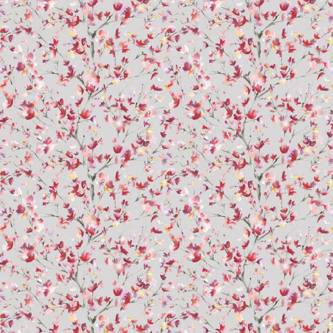 Belsay Raspberry Stone Fabric