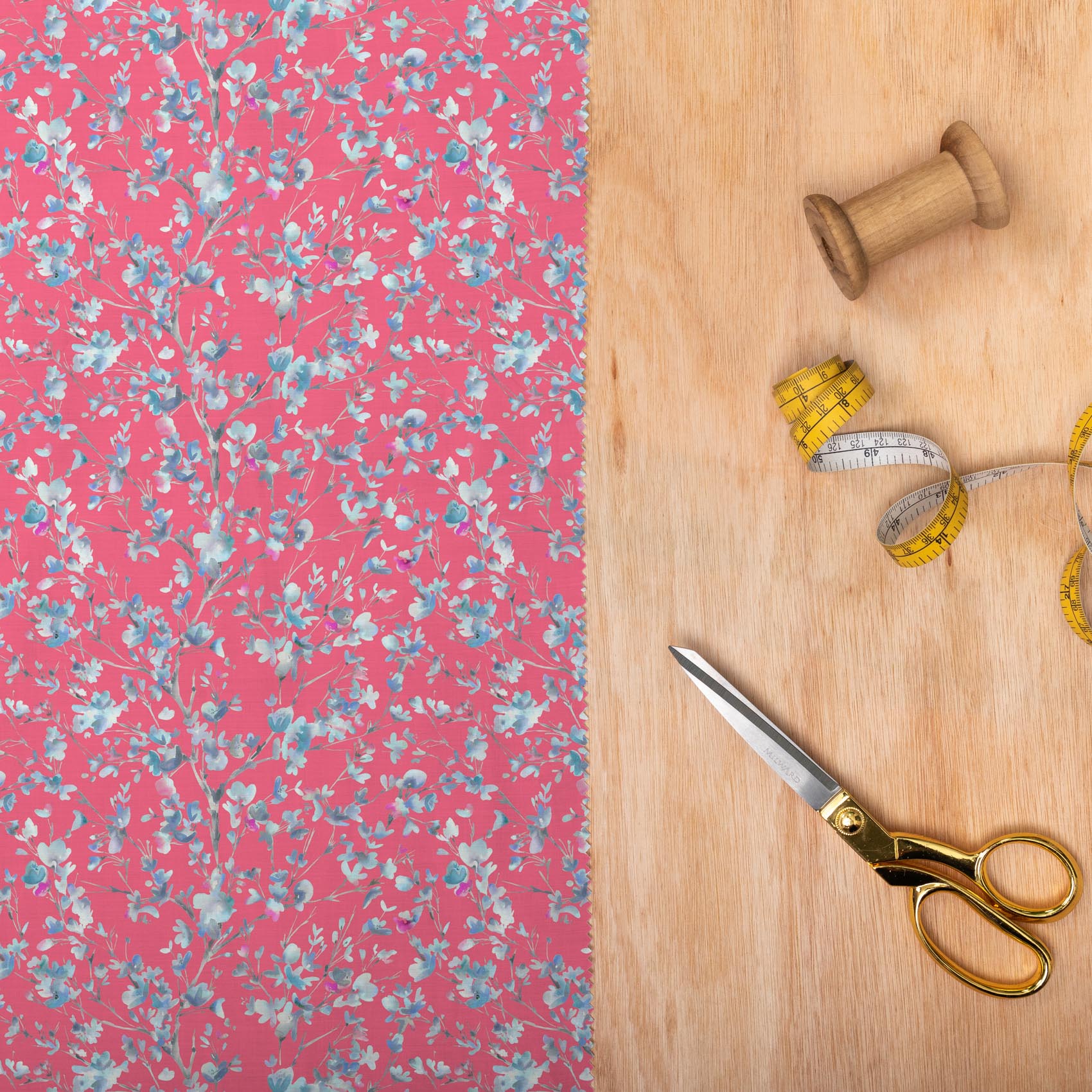 Belsay Heather Cerise Lomond Pima Lawn Cotton - Dress Fabric