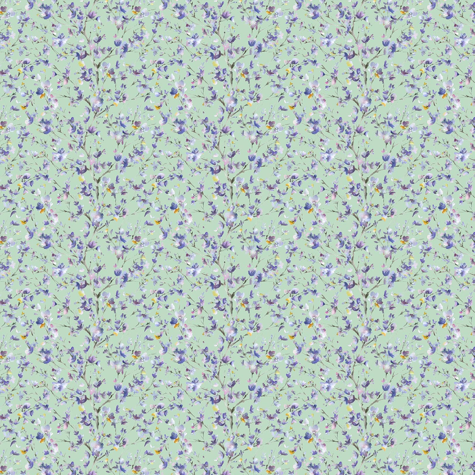 Belsay Heather Mint Lomond Pima Lawn Cotton - Dress Fabric