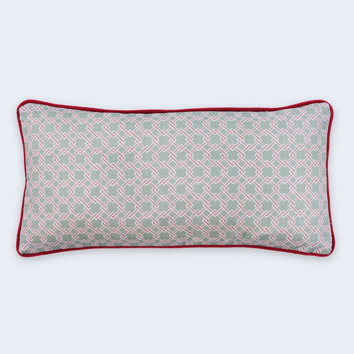 Lattice Cane Cushion - Teal - Barneby Gates