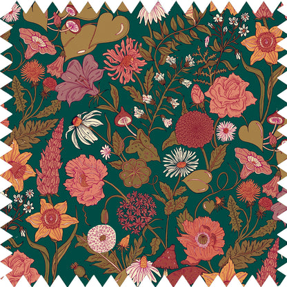 Bloom Fabric - Green - Wear The Walls