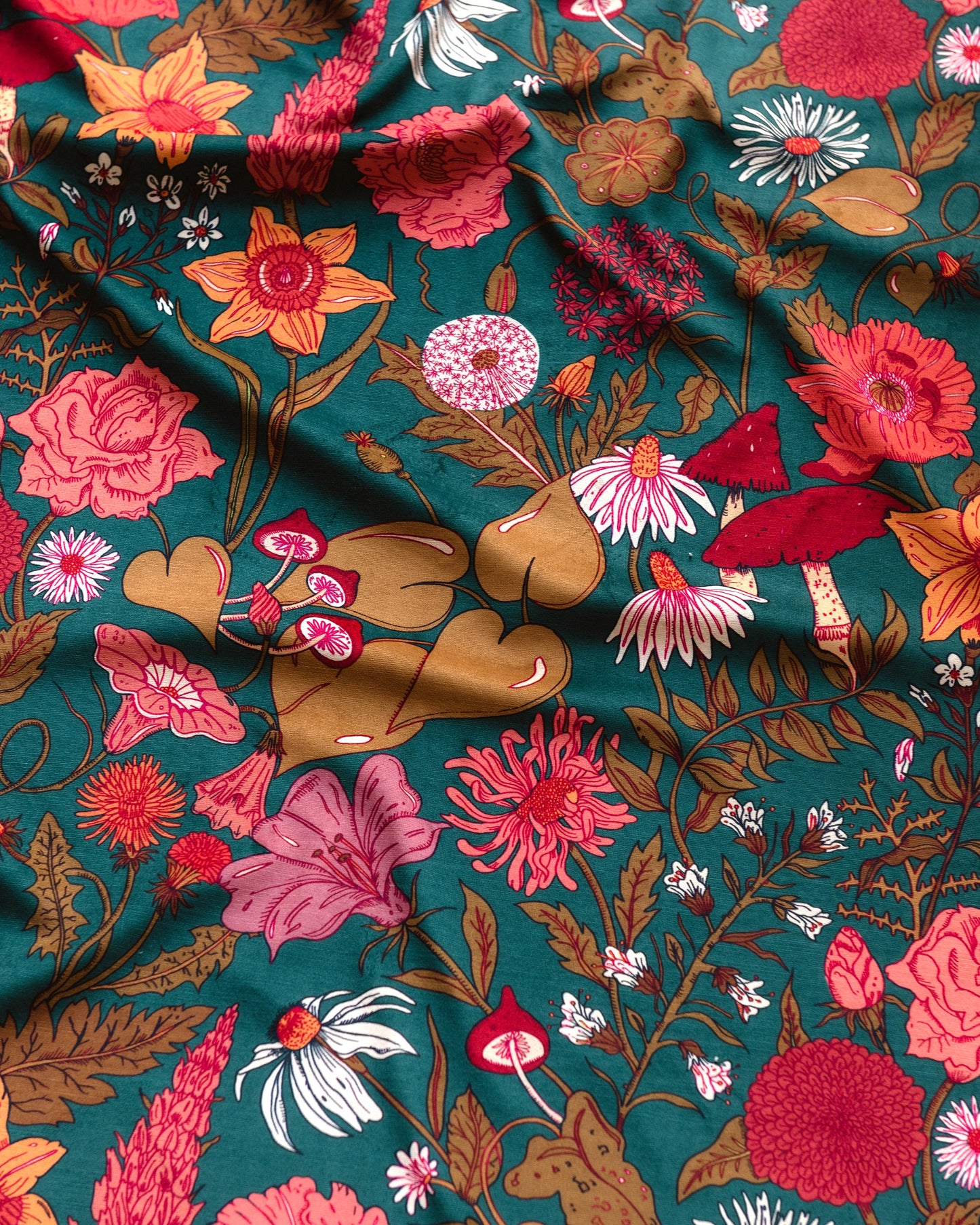 Bloom Fabric - Green - Wear The Walls