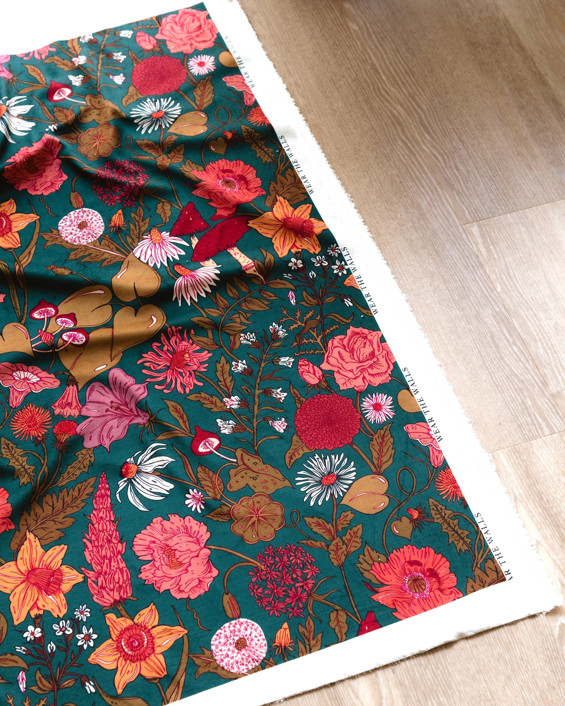 Bloom Fabric - Green - Wear The Walls