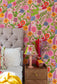 Bloom Flamingo-Pink Fabric - Pink - Wear The Walls