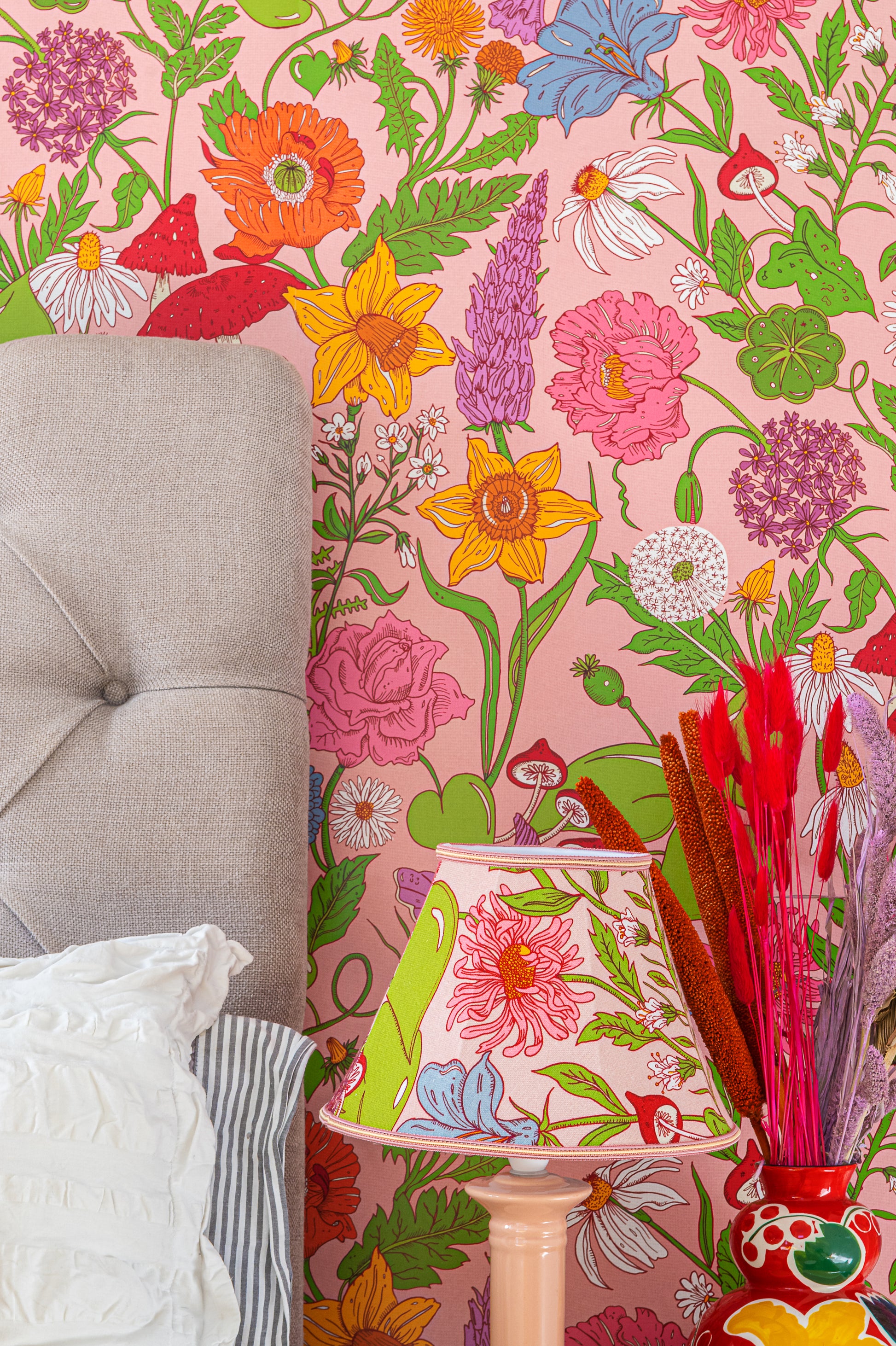 Bloom Fabric - Pink - Wear The Walls