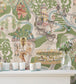 BMCF003-03B - Carnival Map Wallpaper - Grass Green - Brand McKenzie