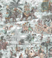 BMCF003-05B - Fiesta Wallpaper - Peach & Seawater - Brand McKenzie