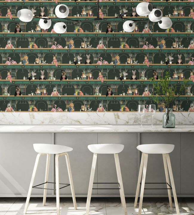 BMCF003-07A - Happy Hour Wallpaper - Club Green - Brand McKenzie