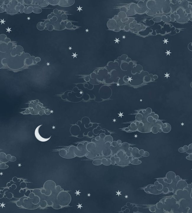 BMCF003-10C - Starry Clouds Wallpaper - Nightfall - Brand McKenzie