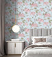 BMHD002-03C - Feather Palm Wallpaper - Sky Blue - Brand McKenzie