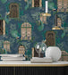BMHD002-06A - Peacock Manor Wallpaper - Indigo - Brand McKenzie