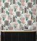 BMHD002-06B - Peocock Manor Wallpaper - Rose - Brand McKenzie