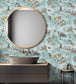 BMHD002-07A - Sea Life Wallpaper - Aqua & Orange - Brand McKenzie