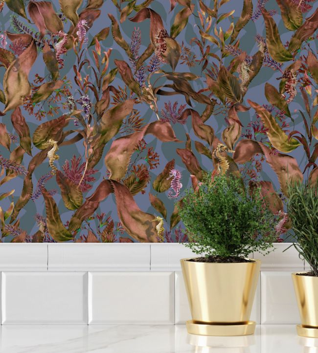 BMHD002-08A - Seahorse Mangrove Wallpaper - Autumnal - Brand McKenzie