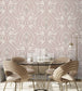 BMHD002-11B - The Great Damask Wallpaper - Dusky Pink - Brand McKenzie
