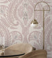 BMHD002-11B - The Great Damask Wallpaper - Dusky Pink - Brand McKenzie
