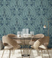 BMHD002-11D - The Great Damask Wallpaper - Teal - Brand McKenzie