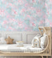 BMPP004-02C - Elephant Breaststroke Wallpaper - Peppermint Pink - Brand McKenzie